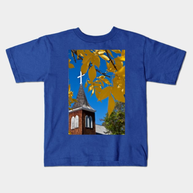 Canada. Autumn in the town of Jasper. Kids T-Shirt by vadim19